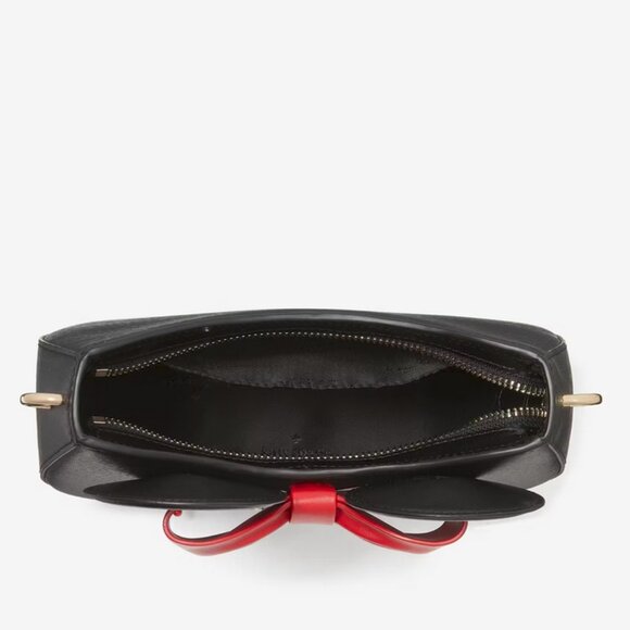 Kate Spade Black Crossbody Bag with Red Bow - Picture 4 of 8